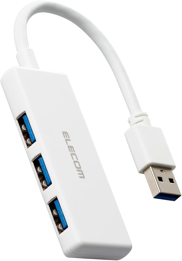 Elecom U3H-H030WH USB Hub USB 3.0 Bus Power 3 Port White