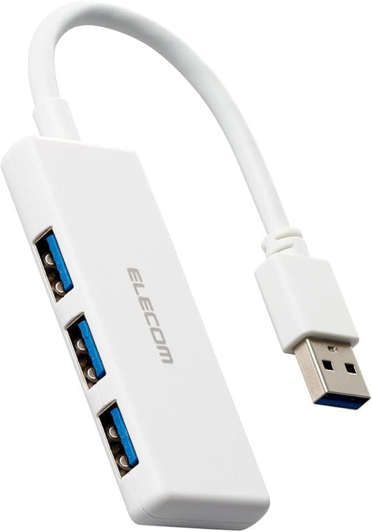 Elecom U3H-H030WH USB Hub USB 3.0 Bus Power 3 Port White