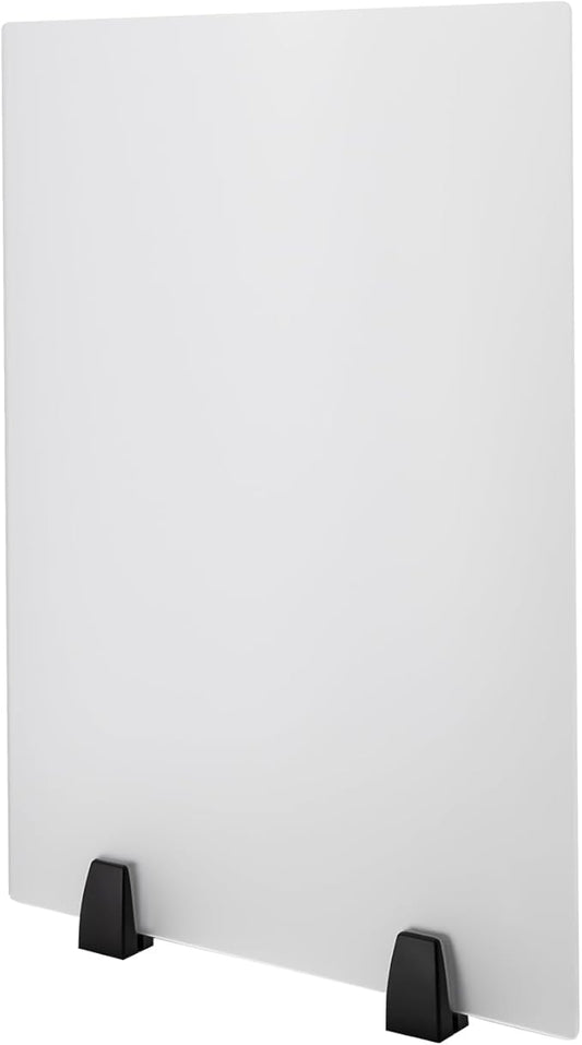 2 Pack Desk Privacy Panels, Clamp-on Acrylic Office Desk Divider, Office Partitions 24" x 18"