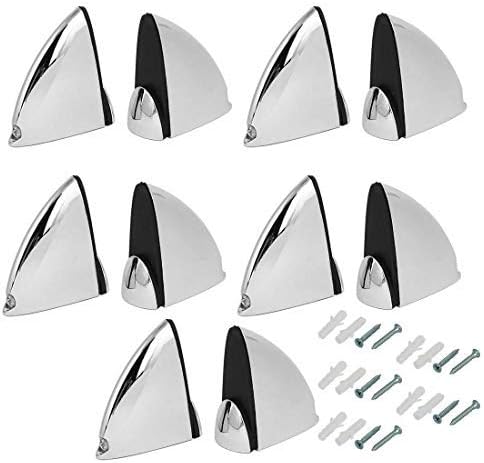 Glass Clamp Bright Surface Adjustable Shelf Clip Clamp Support Bracket Used in Office & Living Room - 10pcs