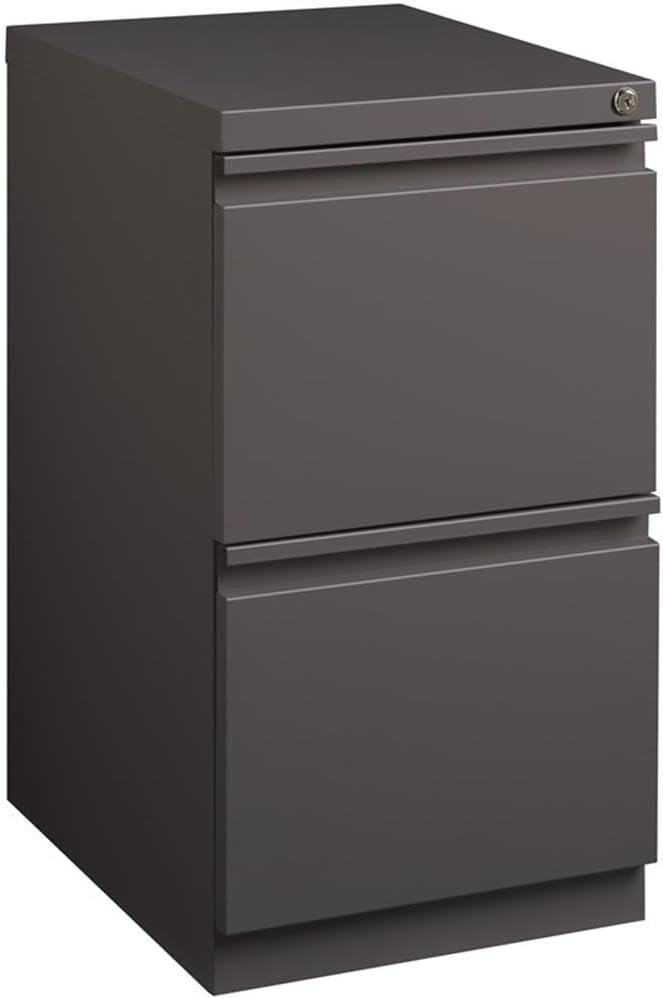 Hirsh Industries 20" Deep 2 Drawer Mobile File Cabinet File in Medium Tone
