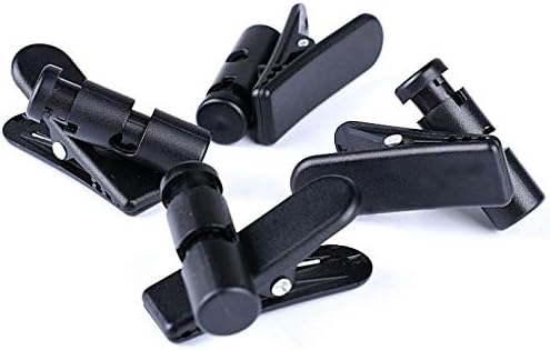 Headset Wire Clip for Earphone Wire, Fixed Cable on The Clothes, 2 Pcs Black Clips for Most Headset Wire
