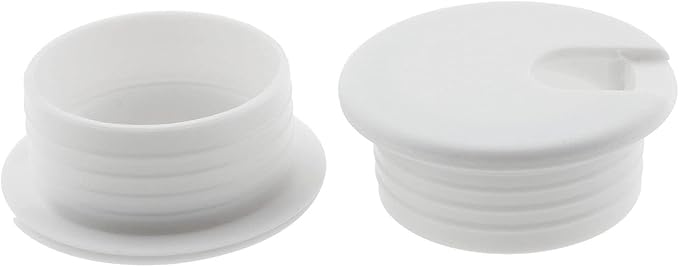 HJGarden 12PCS 1-1/2inch / 38mm Desk Grommet Wire Cord Cable Grommets Hole Cover for Office PC Desk Cable Cord Organizer Plastic Cover, White