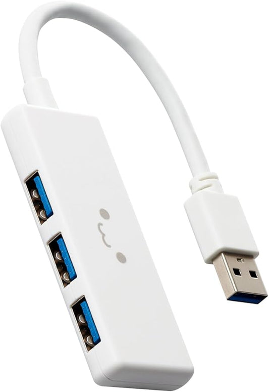 Elecom U3H-H030WF USB Hub USB 3.0 Bus Power, 3 Ports, White (Shiro-chan)