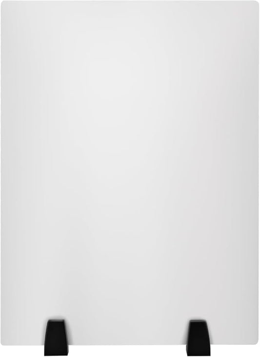 2-Piece Desk Dividers, 24" x 18" Desk Privacy Panels, Frosted Acrylic Office Partitions, Table Divider with Clamps, Privacy Dividers for Schools Office Call Centers Workstation