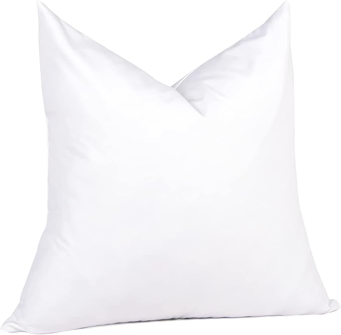 puredown® 26x26 Feather Down Pillow Insert, 1 Pack Euro Pillow Insert for Couch, Chairs, Office, Apartments