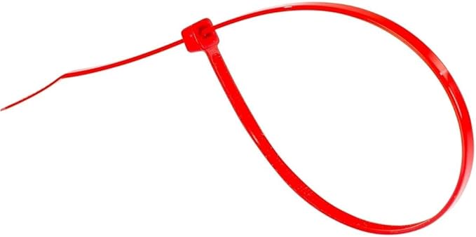 GTSE 4 Inch Red Zip Ties, 10,000 Bulk Pack, 18lb Strength, UV Resistant Small Nylon Cable Ties, Self-Locking 4" Tie Wraps