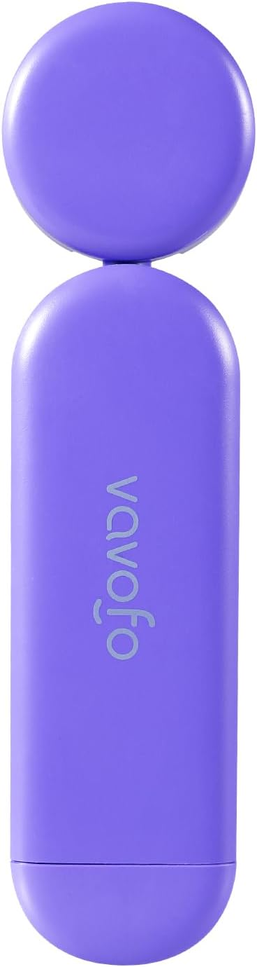 VAVOFO USB Rechargeable Book Light, Blue Light Blocking, Amber Light Clip On Bookmark Shaped Reading Light, Eye Care 6 LEDs Book Light for Bookworms Reading in Bed (Dark Purple)