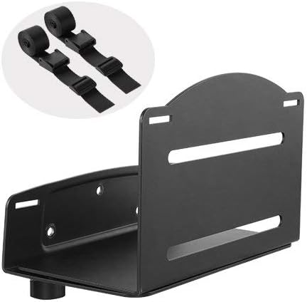 Mount Plus MP-CPB-2 Wall Mount CPU and Game Console Holder | Adjustable Width 4.8in to 8.3in | Metal Mounting Bracket for Desktop PC, Computer Tower, Game Console, APS Back-UPS, CyberPower UPS System