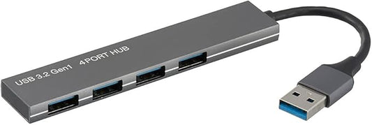Ohm Electric USB Hub Type A 4 Port USB 3.2 Gen1 Compatible USB Type A Connector PC-SH4P307-H 01-3975 OHM Black
