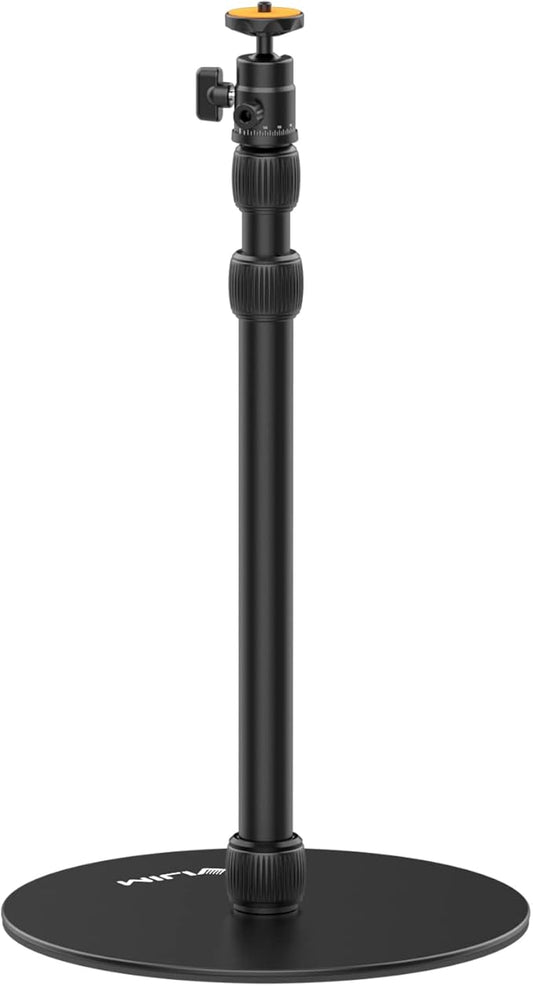 jusmo LS09 Aluminum Projector Floor Stand for Nebula/XGIMI/Other Video Projectors, Mevo Camera Stand, 16.5-34.6inch Adjustable, Compatible with Projector/Camera/Phone/GoPro/Webcam/Lights