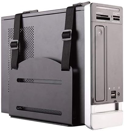 Mount Plus MP-CPB-2 Wall Mount CPU and Game Console Holder | Adjustable Width 4.8in to 8.3in | Metal Mounting Bracket for Desktop PC, Computer Tower, Game Console, APS Back-UPS, CyberPower UPS System