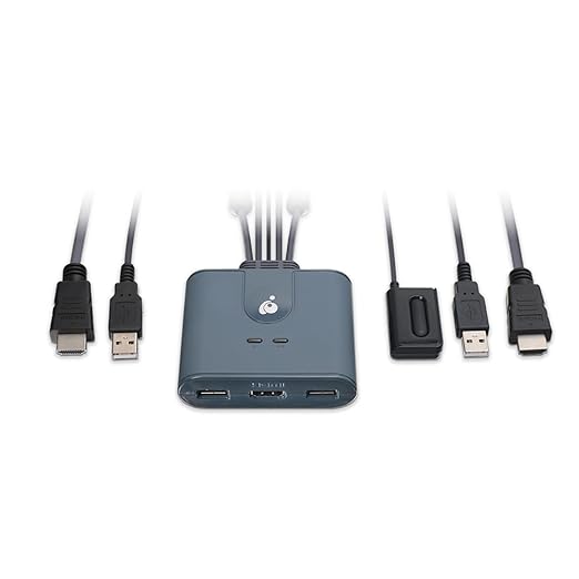 IOGEAR 2-Port Full HD KVM Switch with HDMI and USB