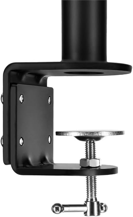 Monoprice 3-Way Adjustable Tilting Monitor Desk Mount Bracket - For 13 To 30 Inch Monitors, Up To 33 lbs, 15.7 x 9.6 x 3 inches, Black