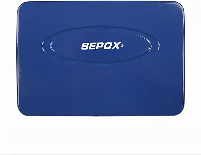 SEPOX® Water/Fire-Resistant Portable Security Case Lock Box Steel, Small Personal Travel Safe Storage Cabinet, 3-Ft Cable, Ressetable Combination Lock for Dorm, Car, Sports, Office, 2pcs Blue