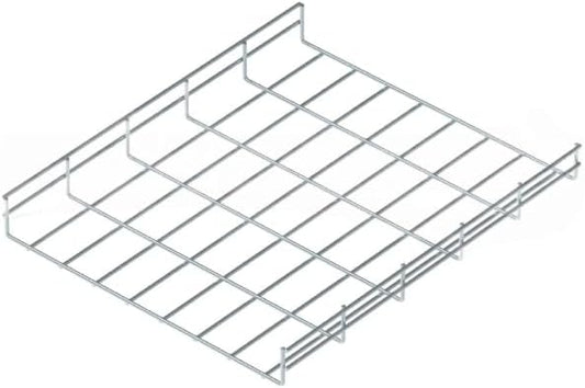 Kable Kontrol Cable Tray - 5 Feet Long x 16" W x 2” H - 15 Pcs Bulk Pack - Wire Mesh Tray Cable Management Rack Cords Organizer Cable Basket, Zinc Plated Steel NEC Approved for Network, Fiber Optic