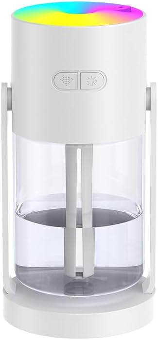 280ml Portable Starry Sky Projection Shake Head Humidifier with Color LED Night Light, USB Personal Desktop Humidifier for Car, Home, Office, Travel, Auto Shutoff, Ultra-Quiet