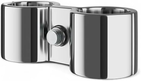 10 Pack! Chrome Post Clamp – Durable, Secure Connection for Wire Shelving Units, Easy to Install, Space-Saving Solution, Heavy-Duty Support Pack