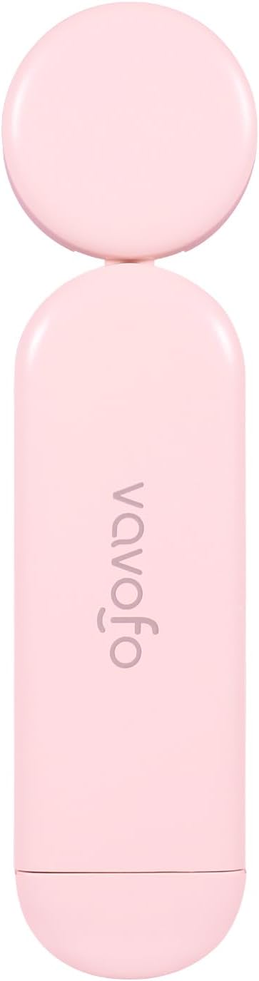 VAVOFO USB Rechargeable Book Light, Blue Lighting Blocking, Amber Light Clip On Bookmark Shaped 6 LEDs Reading Light, Eye Care for Bookworms Reading in Bed with 9 Lighting Modes (Light Pink)