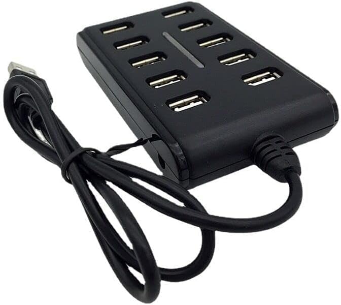 10 Port Hub USB 2.0 High Speed Multiple Splitter Adapter Extension Cable for Laptop PCB Interface Devices