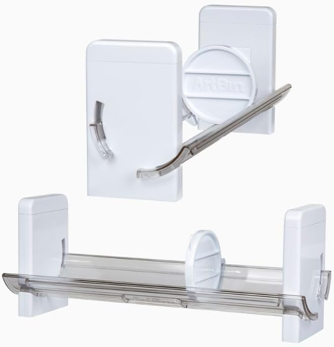 ArtBin Ribbon Storage Rack | Ribbon Spool Holder | Ideal for Craft Rooms & Studios, Gift Wrapping Stations, Small Craft Shops, Boutiques - White