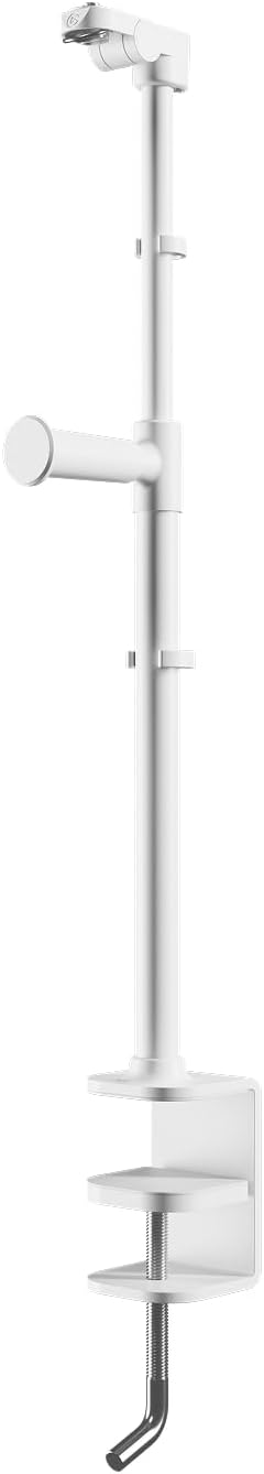 Elgato Neo Mount – Desk Clamp for Lights, Webcams, and Compact Cameras, Edge-Mounted, Adjustable Height & Tilt, Headset Holder, Clean White – Supports up to 1.1 lb (0.5 kg)