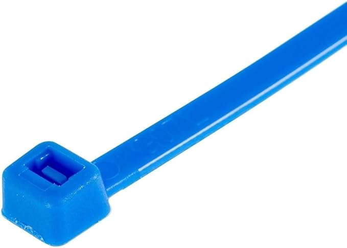 GTSE 6 Inch Blue Zip Ties, 100 Pack, 40lb Strength, UV Resistant Strong Nylon Cable Ties, Self-Locking 6" Tie Wraps
