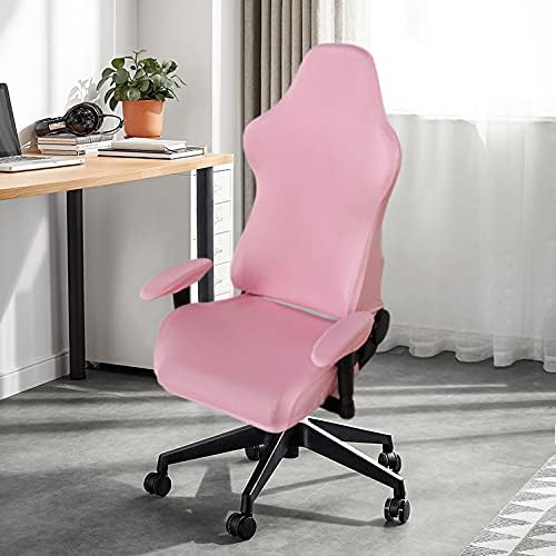 SARAFLORA Gaming Chair Covers Stretch Washable Computer Chairs Slipcovers for Armchair, Swivel Chairs, Computer boss Chair (Pink, X-Large)