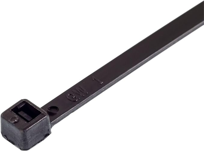 GTSE 14 Inch Black Zip Ties, 100 Pack, 50lb Strength, UV Resistant Long Nylon Cable Ties, Self-Locking 14" Tie Wraps