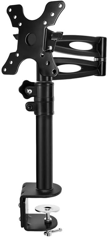 Monoprice 3-Way Adjustable Tilting Monitor Desk Mount Bracket - For 13 To 30 Inch Monitors, Up To 33 lbs, 15.7 x 9.6 x 3 inches, Black
