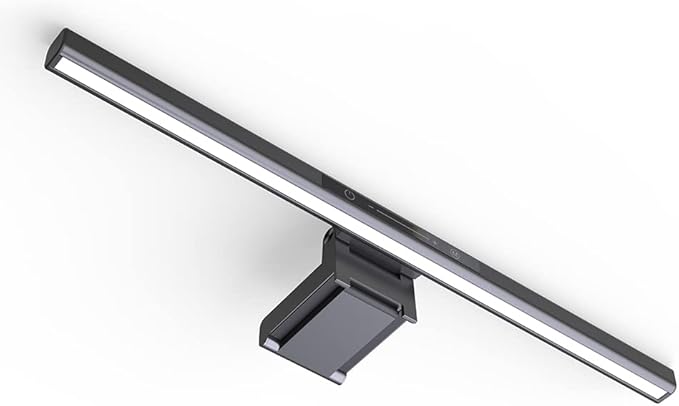 YESLIGHTING Computer Monitor Light,Screen Light Bar E-Reading LED Task Lamp with Touch Sensor,No Glare on Screen, USB Powered, Adjustable Brightness/Color Temperature Eye-Caring Reading Light