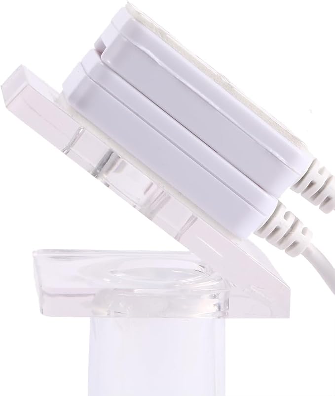 Vctitil Mobile Phone Anti-Theft Display Stand Transparent Square Bracket with Spring Wires and Cables Durable Mobile Phone Base for Store Sales Stand (Stand Size: 2.08 x 2.08 x 4.72)