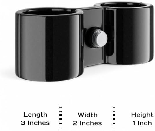 16 Pack! Black Post Clamp – Durable, Secure Connection for Wire Shelving Units, Easy to Install, Space-Saving Solution, Heavy-Duty Support Pack