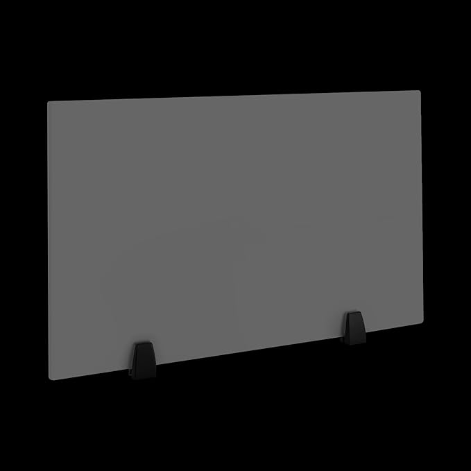 2-Piece Desk Dividers, 30" x 18" Desk Privacy Panels, Frosted Acrylic Office Partitions, Table Divider with Clamps, Privacy Dividers for Schools Office Call Centers Workstation