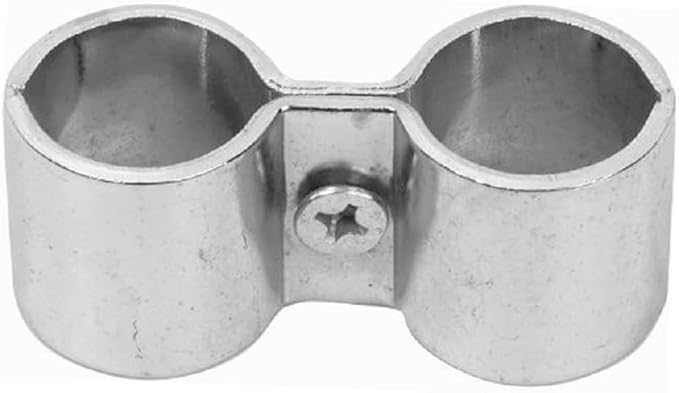 TrueCraftware- 3-1/4" x 7/8" x 1-3/8" Post Clamp Iron Set of 4- Post Clamps to Join Wire Shelving Units for Shelving Unit Steel Wire Rack Storage Shelving Organizer Home Kitchen Restaurants