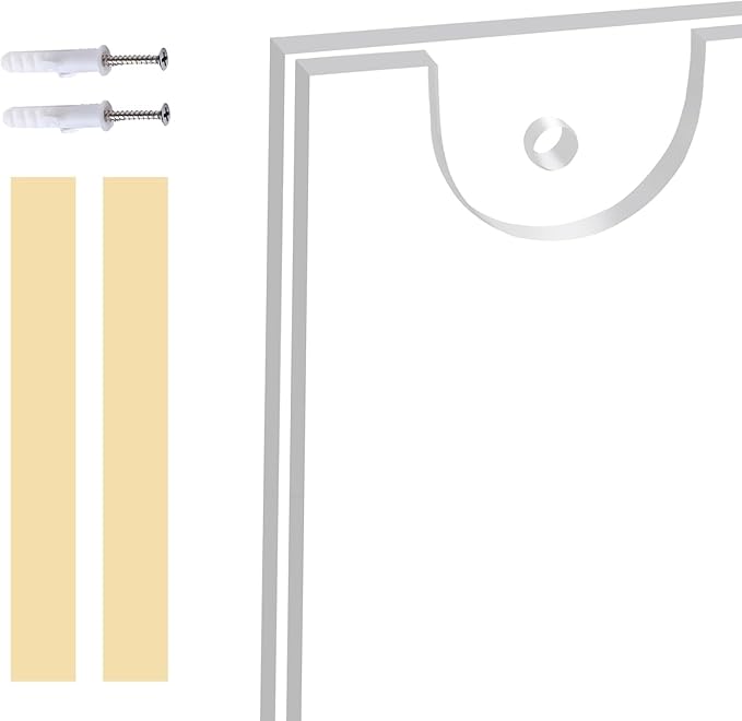 Acrylic Sign Holder 11x17 Vertical, Wall Mount Document Holder, Clear Plastic Picture Frame with Tape Adhesive and Screws for Office, Home, Store, Restaurant - 3Pack