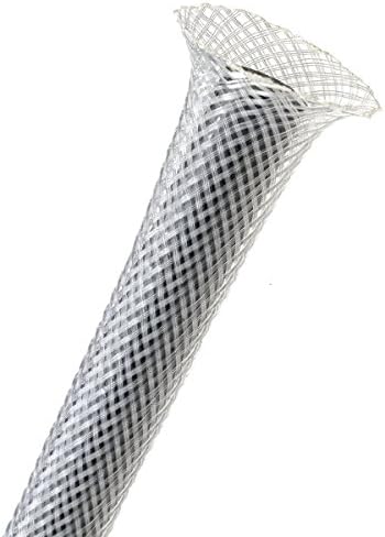 3/4" PET Expandable Braided Sleeving - Color: Clear - Length: 75FT