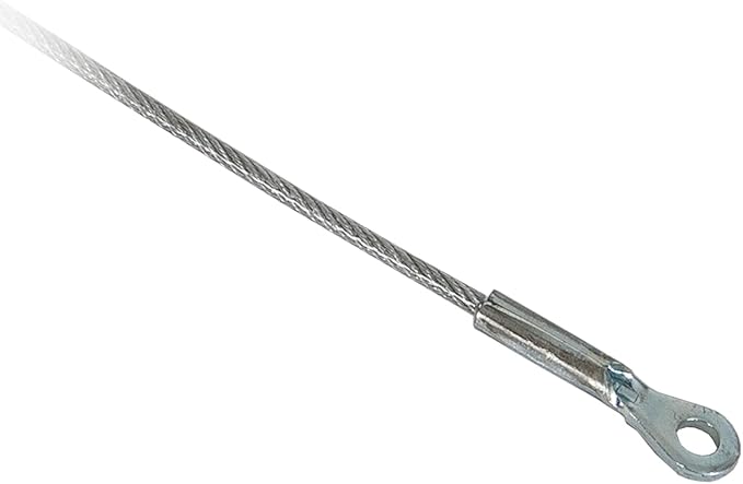 Buyers Products 3004713 Door Lanyard Cable for Truck Tool Boxes, 25.75 in Long - 3/32 in PVC-Coated Galvanized Steel, Aircraft-Grade Construction, Universal Fit for Drop & Swing Doors, Made in USA