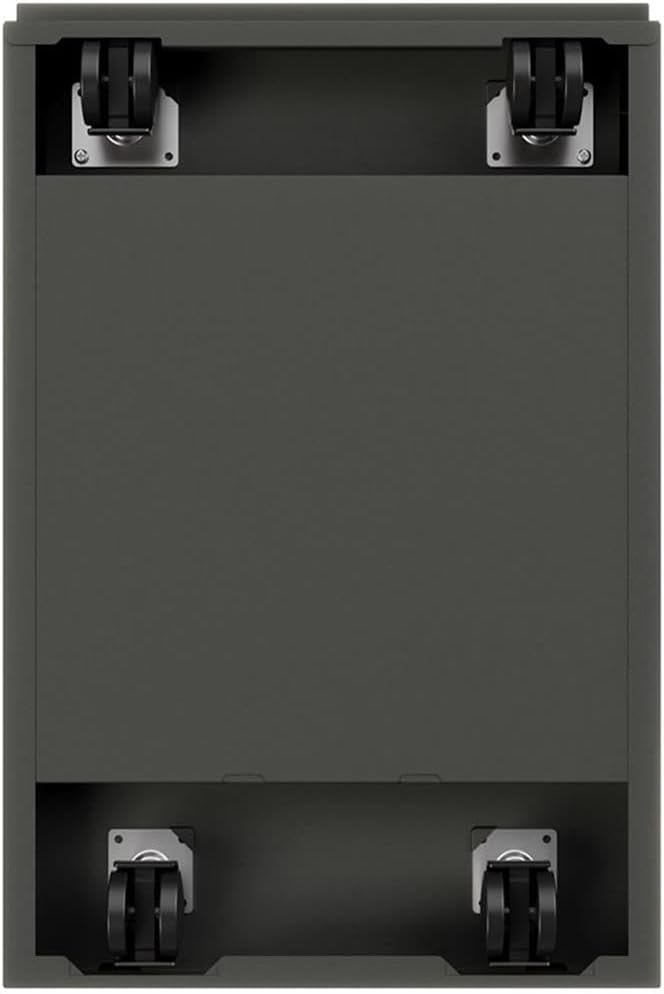 Hirsh Industries 20" Deep 2 Drawer Mobile File Cabinet File in Charcoal