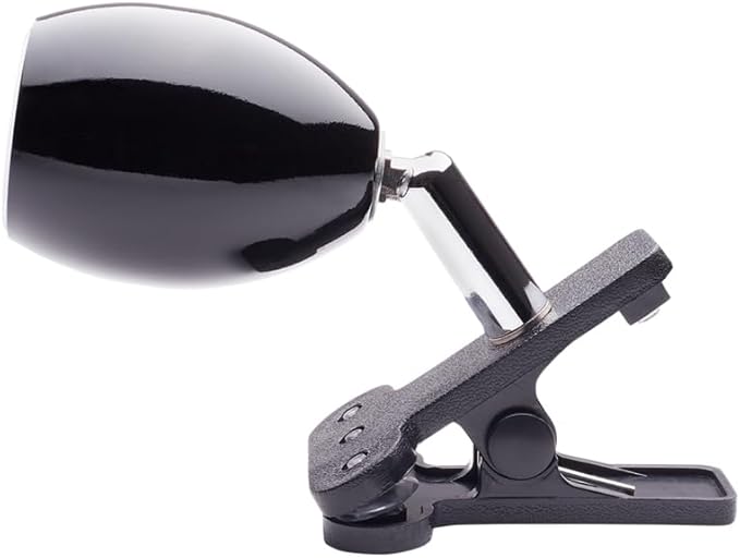 Newhouse Lighting NHCLP-JO-BK Joe LED Mini Clamp Lamp & Reading Spotlight Perfect for The Office, Study & Bedroom, Metal, Black