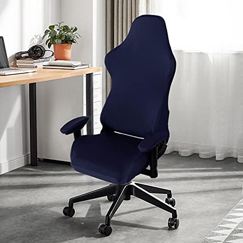 SARAFLORA Gaming Chair Covers Stretch Washable Computer Chairs Slipcovers for Armchair, Swivel Chairs, Computer boss Chair (Navy, X-Large)