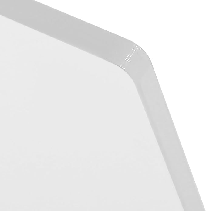 Acrylic Freestanding Screen Privacy Desk, Frosted Acrylic Clamp-on Desk Partition with 2 Foam Pads for Classrooms, Reception Counters 47 x 18 x 2 Inch Translucent
