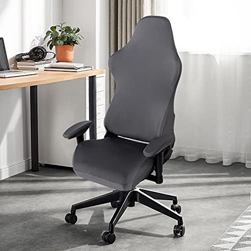 SARAFLORA Gaming Chair Covers Stretch Washable Computer Chair Slipcovers for Armchair, Swivel Chair, Gaming Chair,Computer boss Chair (Grey, X-Large)