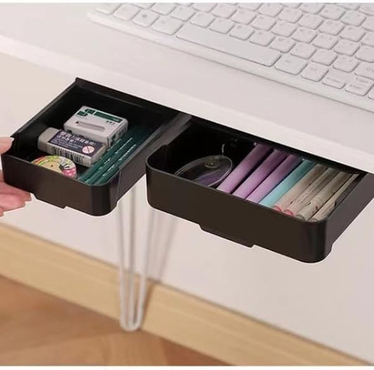 Under Desk Drawer Organizer Slide Out Drawer (6)