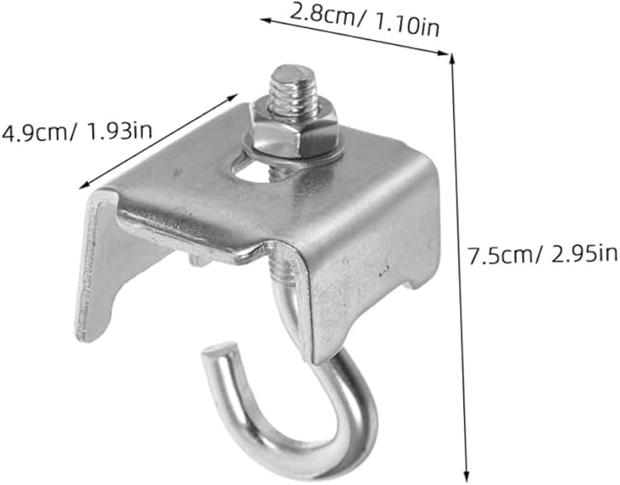 COHEALI 6pcs Durable Clamp Hooks for Efficient Warehouse Management Design for Stable Storage Wire Shelves Versatile Fixing