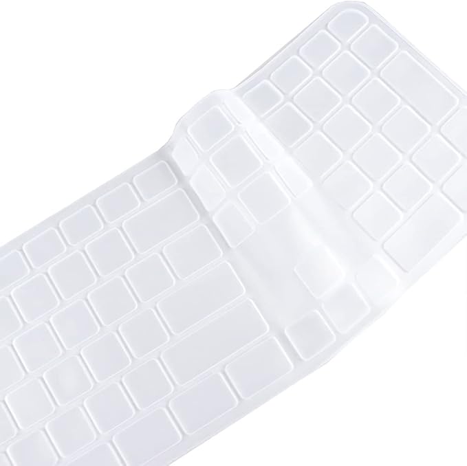Dust-Proof Silicone Keyboard Skin Cover Compatible for Logitech Craft Advanced Wireless Keyboard & Logitech MX Keys Advanced Wireless Illuminated Keyboard (Clear)