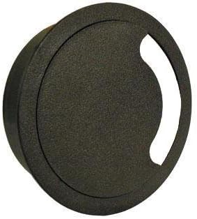 Heavy Duty Floor Grommet w/Cover 5 Inch | Black ABS Plastic Grommet for Cable Organization | Great to Organize Cables | Easy Installation
