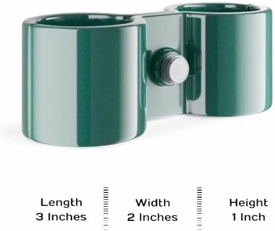 10 Pack! Green Post Clamp – Durable, Secure Connection for Wire Shelving Units, Easy to Install, Space-Saving Solution, Heavy-Duty Support Pack