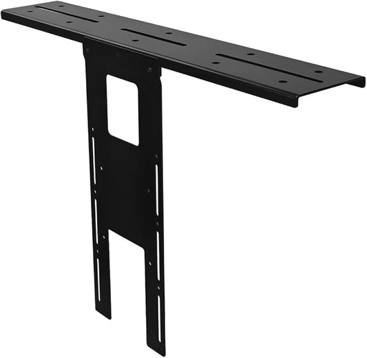 IFCASE Above/Behind Desk Monitor Shelf Mount Holds SLR Camera, Light Webcam, Microphone Fits VESA 75mm 100mm Compatible with Monitor Arm (Black, Shelf)