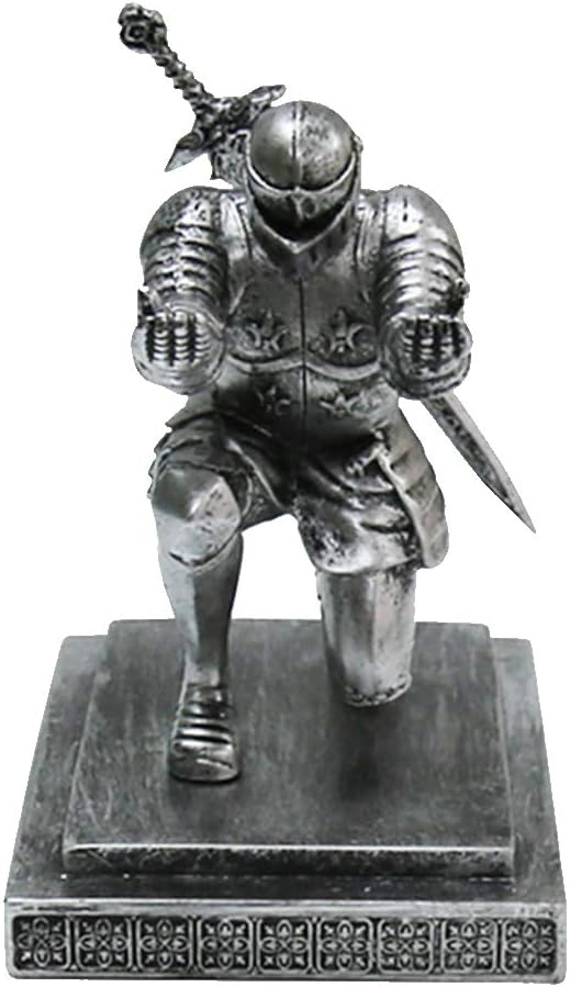 Knight Pen Holder Magnetic Cool Desk Accessories and Organizers Executive Soldier Knight Pen Holder Nice Christmas Gift for Boyfriend Husband Dad Son